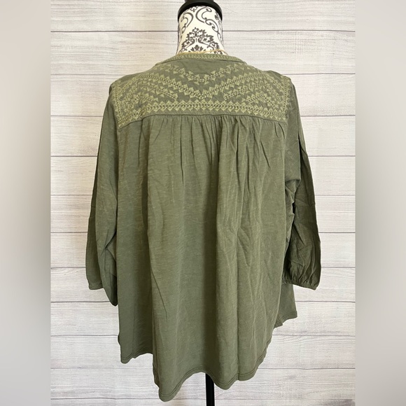 Lucky Brand | NWT Women’s Embroidered Blouse - Picture 6 of 11